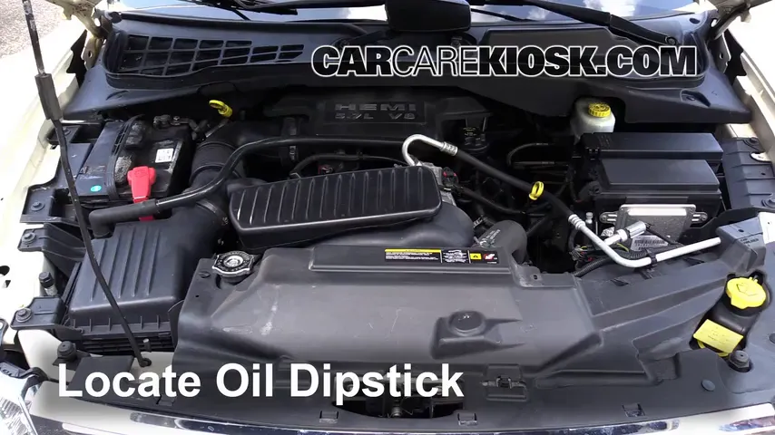2008 Chrysler Aspen Limited 5.7L V8 Oil Check Oil Level